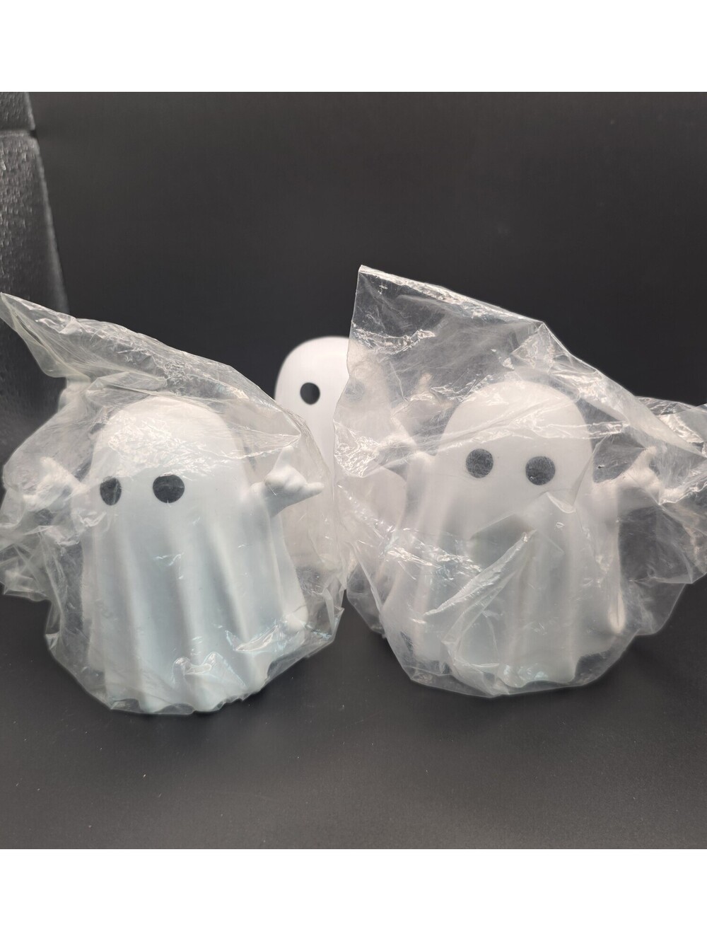 Resin Ghost Figurine Halloween Decor Rock On Sign Hand Gesture Statue Lot Of 3